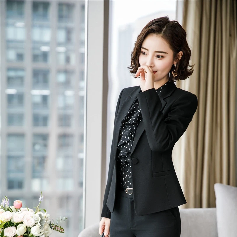 Long Sleeve Autumn Winter Business Women Formal Blazers and Jackets Coat OL Styles Ladies Tops Outwear Blaser Overcoat Blazer