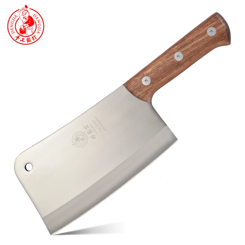 

DENG Butcher Knife Handmade Forged Stainless Steel Kitchen Chopper Household Fish Bone Meat Cleaver For Chicken