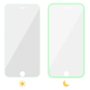 

Mobile Phone Full Screen Cover Night Glowing Edge Phone Tempered Glass Film Guard Edge Screen Protector Film for iPhone model