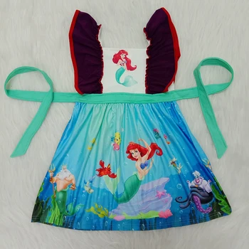 

Free Shipping Summer Baby Girls Dress Cartoon Mermaid Dress Kids Dresses for Girls Vestido Infantil Children Clothing
