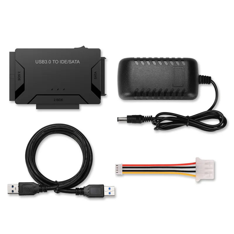 USB 3.0 hard drive adapter 3in1 USB 3.0 to SATA/IDE  Multi-function Drive Line Computer accessories 1M IDE Cables Dropshipping