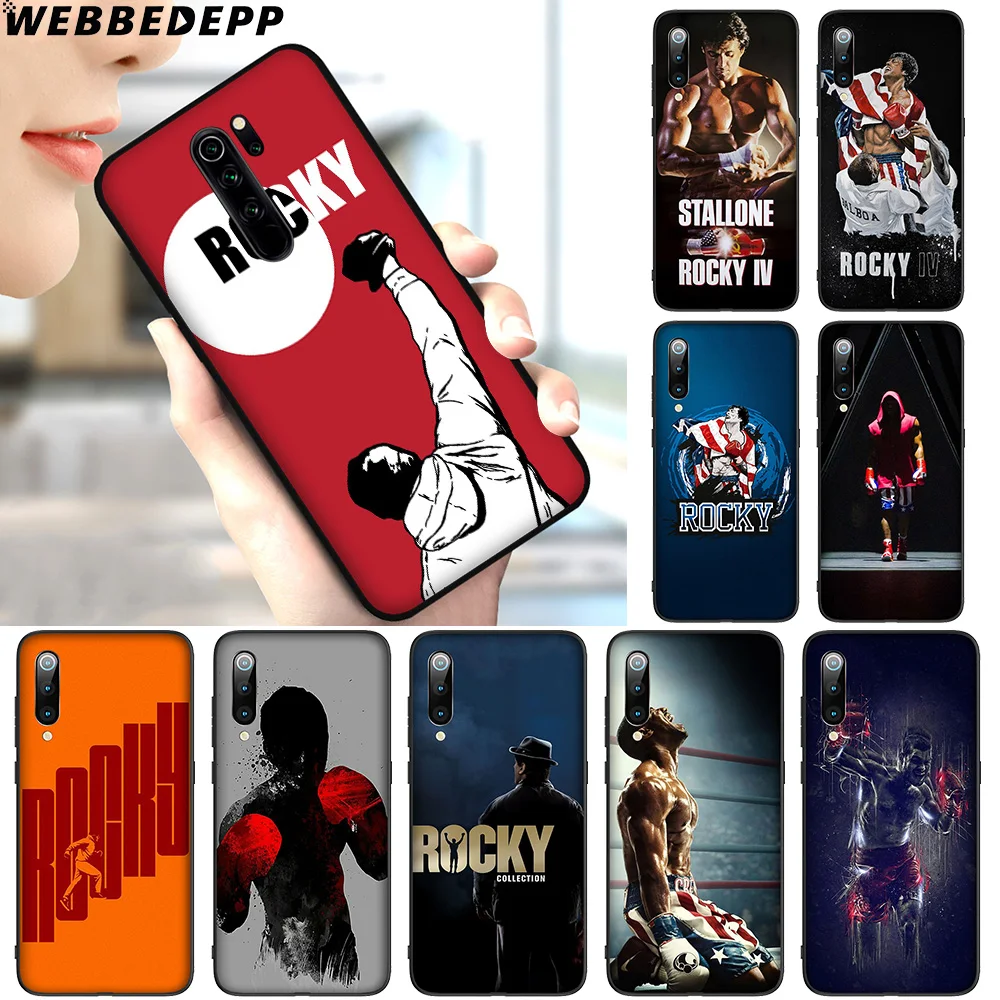 WEBBEDEPP Rocky Balboa мягкий чехол для Xiaomi MI Note 6 8 9T SE 10 A1 A2 A3 CC9E MAX 2S 3 Lite Pro | Мобильные