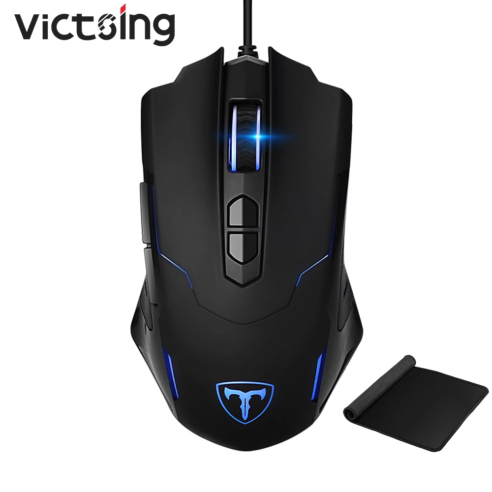 VicTsing PC056 игровая мышь Проводная RGB 7200 dpi эргономичные компьютерные мыши с 7