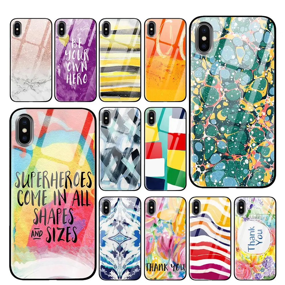 Девушка мощность для iPhone 5 5S 6 6s 7 8 Plus X XS XR 11 Pro макс. закаленное стекло чехлы
