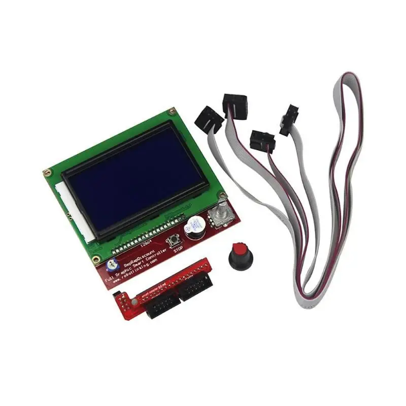 Для 3D принтера smart controller RAMPS 1 4 LCD 12864 панель управления синий экран оптовая продажа