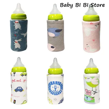 

Baby Bottle Insulation Cover USB Portable Thick Warm Universal Cap Cartoon Printing Constant Temperature Heating Case