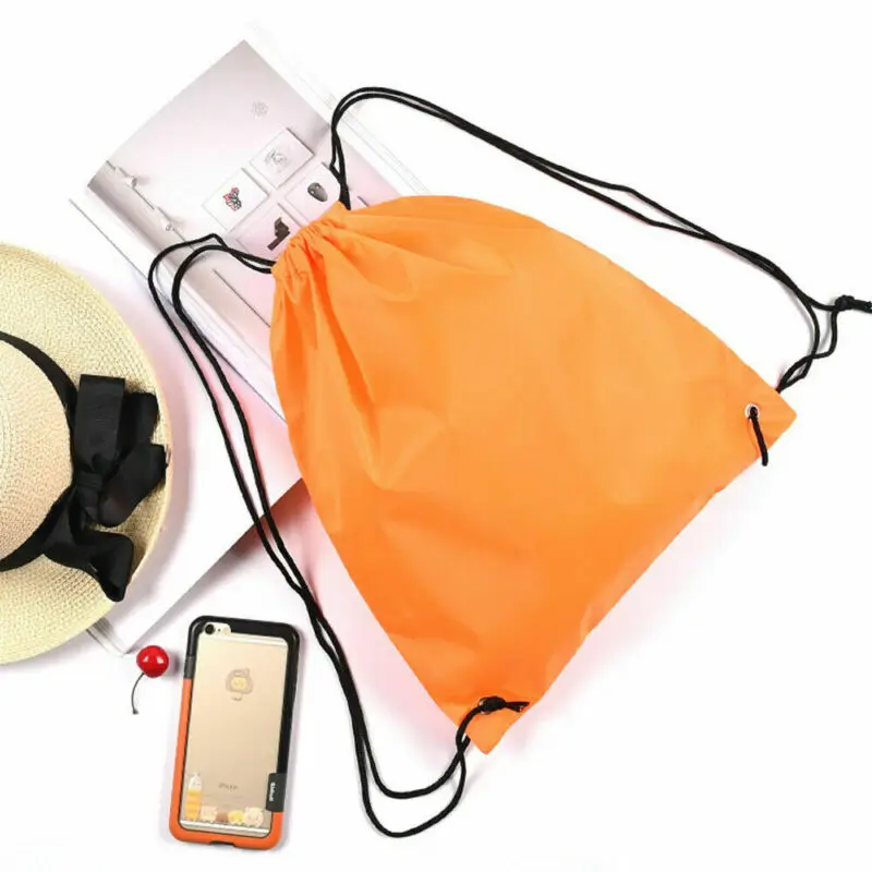 Спортивная водонепроницаемая сумка-рюкзак на шнурке с карманом для мужчин и женщин