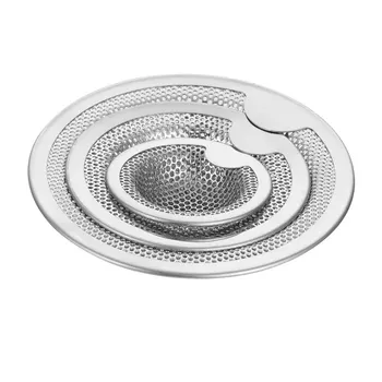 

3 size New Stainless Steel Kitchen Filter Heatsink Drain Hole Trap Mesh Filter Bath Shower Waste Stopper Drain for Kitchen