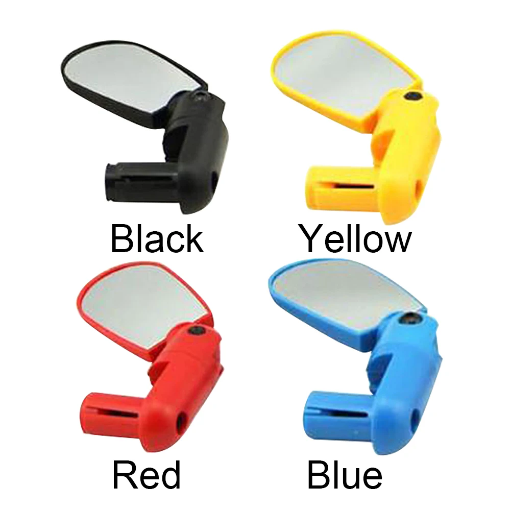 Universal Bike Mirrors Cycling Adjustable Angle Mountain Rear View Reflector Accessories Road Bicycle Decorative Bar End Safety