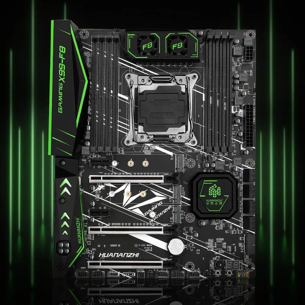 Huanan Zhi X99-F8 игровая Материнская плата Intel X99 LGA 2011-3 все серии DDR4 RECC 128GB M.2 NVME M.2 wifi USB3.0 ATX сервер Mainboa