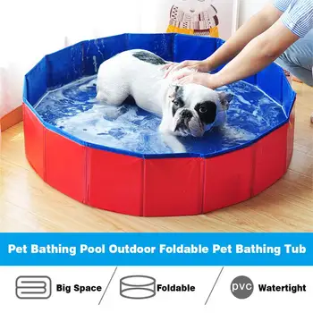 

Foldable Pet Dog Bathing Pool Summer Outdoor Collapsible Dog Swimming Pool Bathtub For Kids Pets Dogs Cats Bath Tub Pool