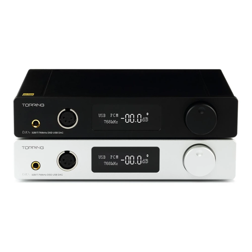 

TOPPING DX7s Benchtop Fully Balanced Decoder and Decoding amp XMOS XU208+ES9038Q2M+OPA1612,DSD512 USB DAC