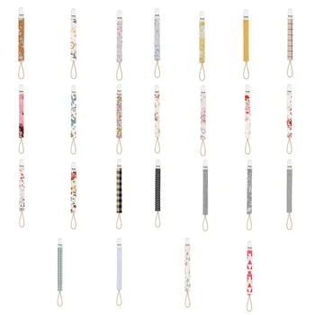 

Baby Care Universal Holder Leash For Pacifiers Nipples ClipS Chain Infant Child Floral Chains Teethers For Baby Useful