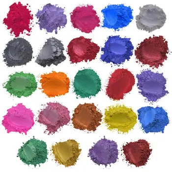 

52 Color Mica Powder Pearlescent Pigment Resin Colorant Pack Skin Safe For DIY Soap Epoxy Resin Candle Nail Makeup Craft