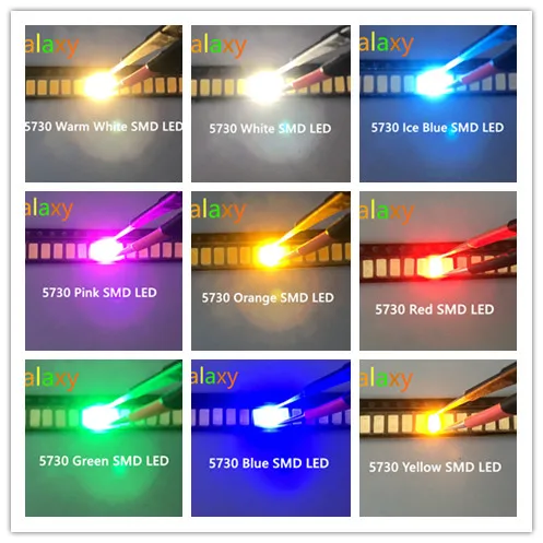 500 шт. светодиодов 5730 5630 SMD теплый