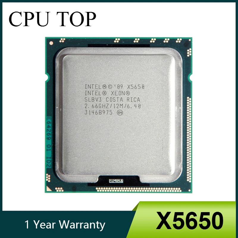 Intel Xeon X5650 Six Core Processor 2 66ghz Lga1366 12mb L3 Cache Server Cpu Slbv3 Aliexpress