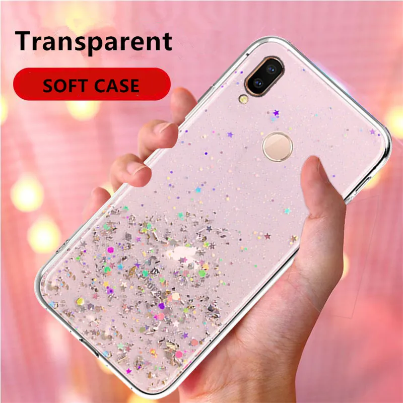 Блеск блестками и пайетками для маленьких девочек чехол Xiaomi 5x 6X A1 A2 8 9 SE 9T CC9 Redmi 4X 5A