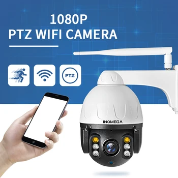 

INQMEGA Onvif IR IP Camera 1080P Auto Tracking Camera 5X Optical Zoom 2MP Outdoor PTZ WIFI Speed Dome CCTV Security Camera