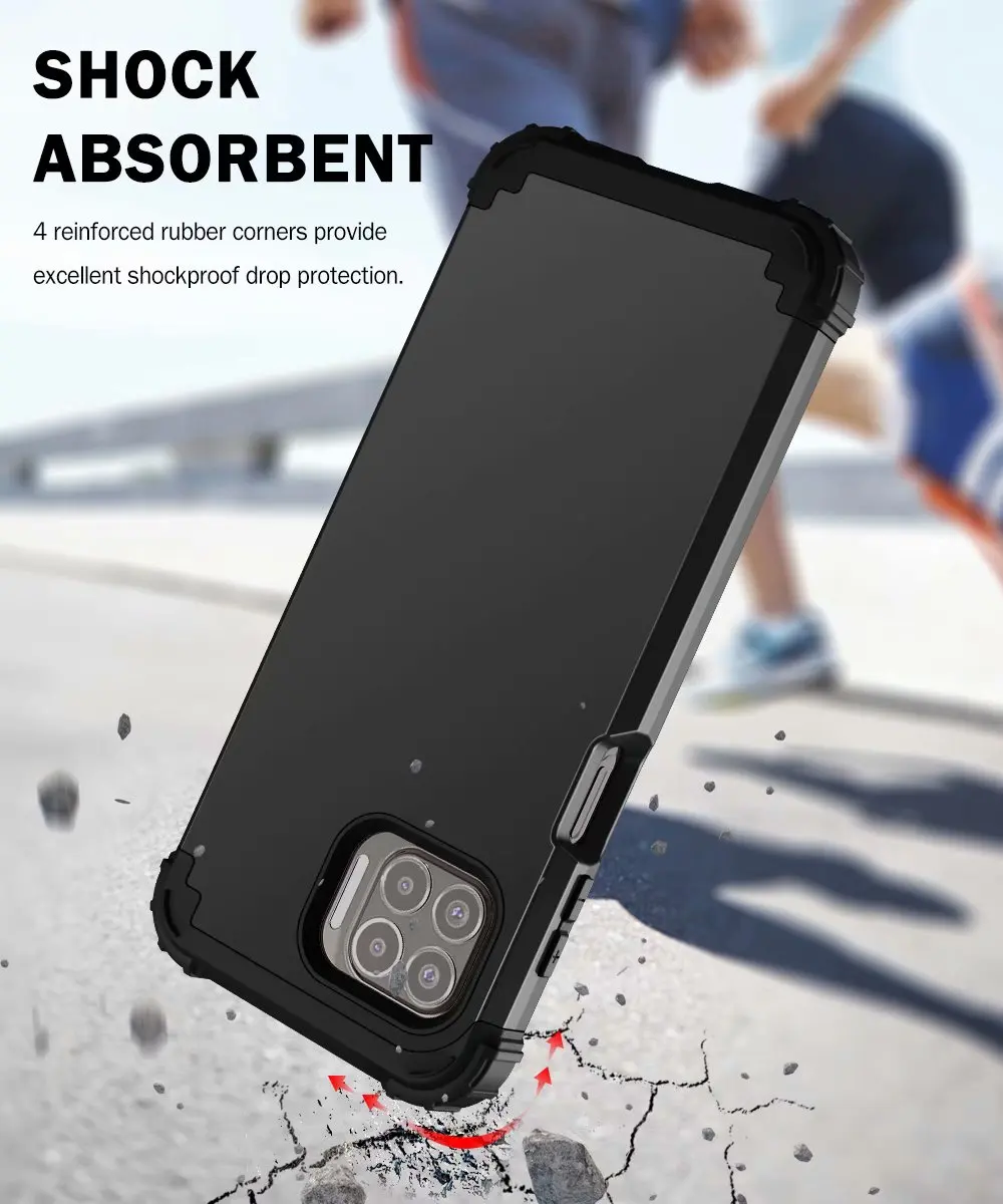 Rugged Hybrid Armor Defender Shockproof Protective Case for Maximum Impact Protection