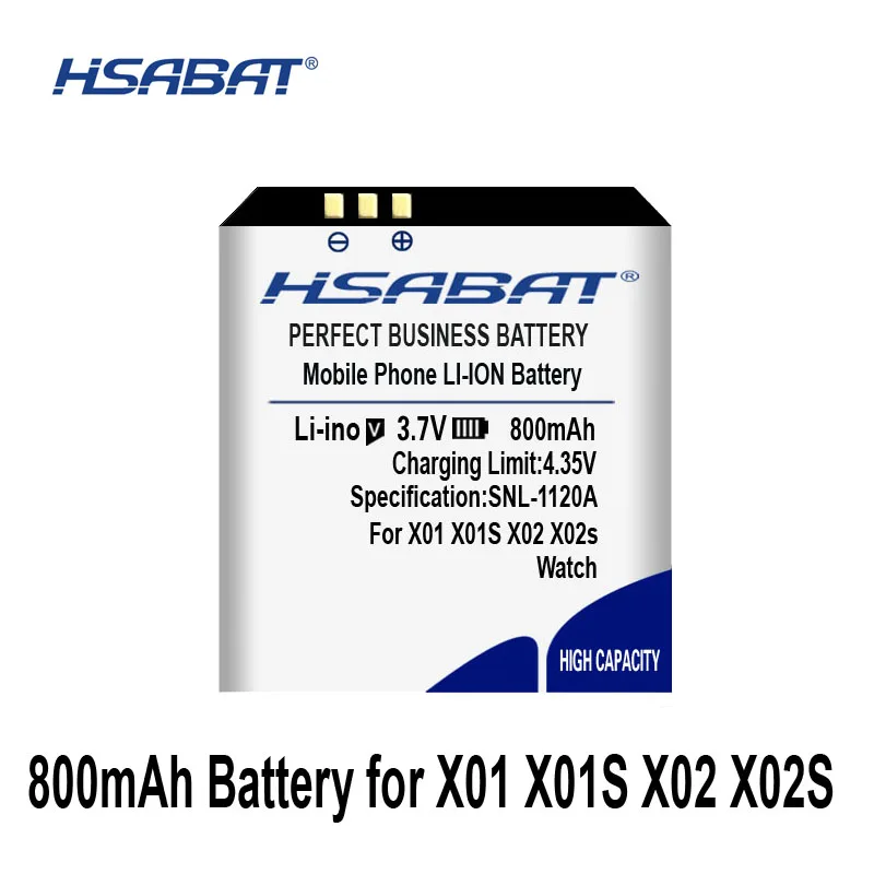HSABAT X01 X01S X86 800mAh батарея для X02 PW306 A9Plus Смарт часы батареи|Аккумуляторы мобильных