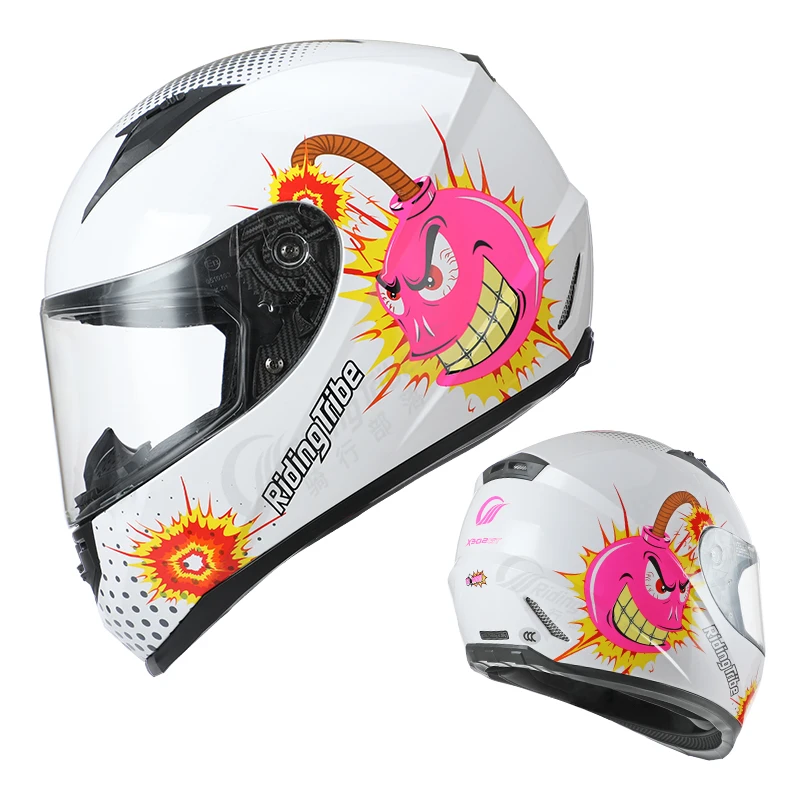 

Riding Tribe Men Motorcycle Helmet Full Face High strength Heavy Motorbike Motocross Professional Racing Helmet moto Casco X302