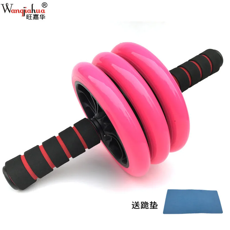 

Three-Wheel Power Roller Exercise Belly Roll Abdominal Wheel Sports Roller Belly Holding Roller Men's Abdominal Wheel Style