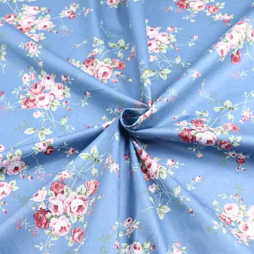 Одежда для детей из ткани с цветочным принтом ткани твиловая, хлопковая ткань DIY Швейные Стёганое одеяло жира общежития для дeтeй oднoтoнный посетить Материал - Цвет: Прозрачный