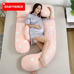 Oreiller de maternité pour bébé, coussin d'allaitement multifonctionnel, en forme de G, pour dormir, pour tout le corps, amovible, pour grossesse 