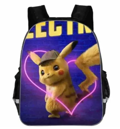 Picture color Подростковая сумка для девочек и мальчиков Mochila Feminina, милый рюкзак Пикачу с рисунком из мультфильма Покемон для косплея, рюкзаки с принтом, школьные сумки - Цвет: Picture color
