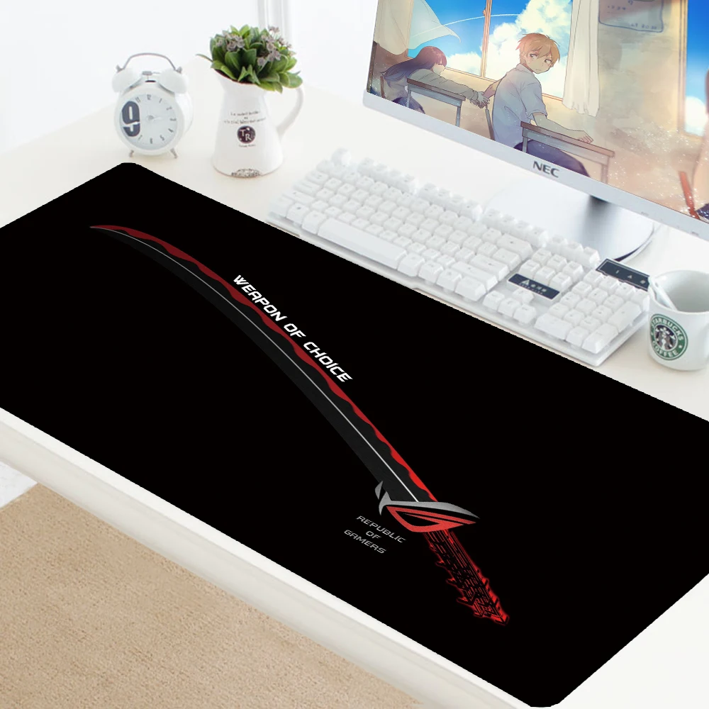 Большой коврик для мыши ASUS, коврик для клавиатуры, резиновый коврик для ноутбука, ноутбука, настольного компьютера, коврик для офисной мыши для игр CS GO