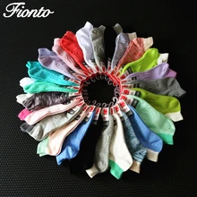 Fionto носки, женские хлопковые носки без костей, спортивные носки, весна-лето, носки-башмачки, яркие носки