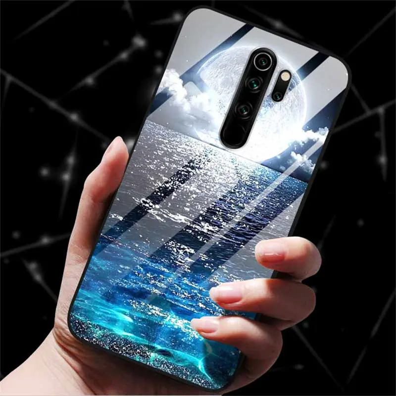 meizu phone case with stones lock Glass Back Cover For Meizu Note 8 Case Hard Tempered Glass Case For Meizu X8 V8 Pro Note 8 Phone Case Cover Note8 Soft Bumper meizu phone case with stones craft