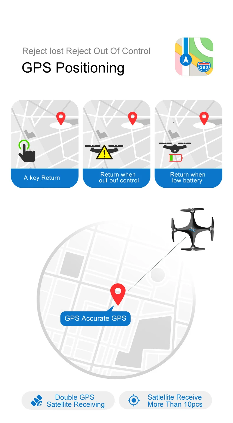 S2 Дрон с gps с 5G WiFi 1080P HD широкоугольная электронная камера gps Intellgent следующий Квадрокоптер Fly 18 mins игрушка VS F11 SG906
