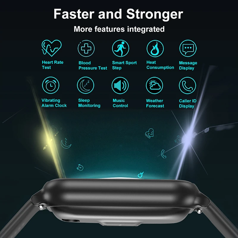 Bluetooth Смарт-браслет IP67 Водонепроницаемый кровяное давление кислородный монитор умный браслет с фитнес-трекером спортивный браслет