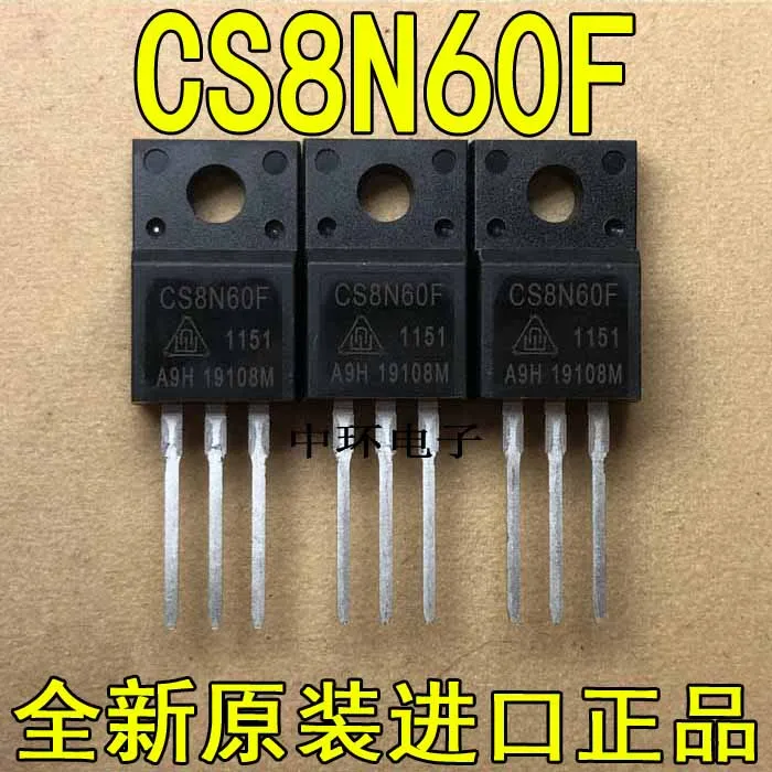 

10pcs/lot CS8N60F TO-220F FET 8A 600V