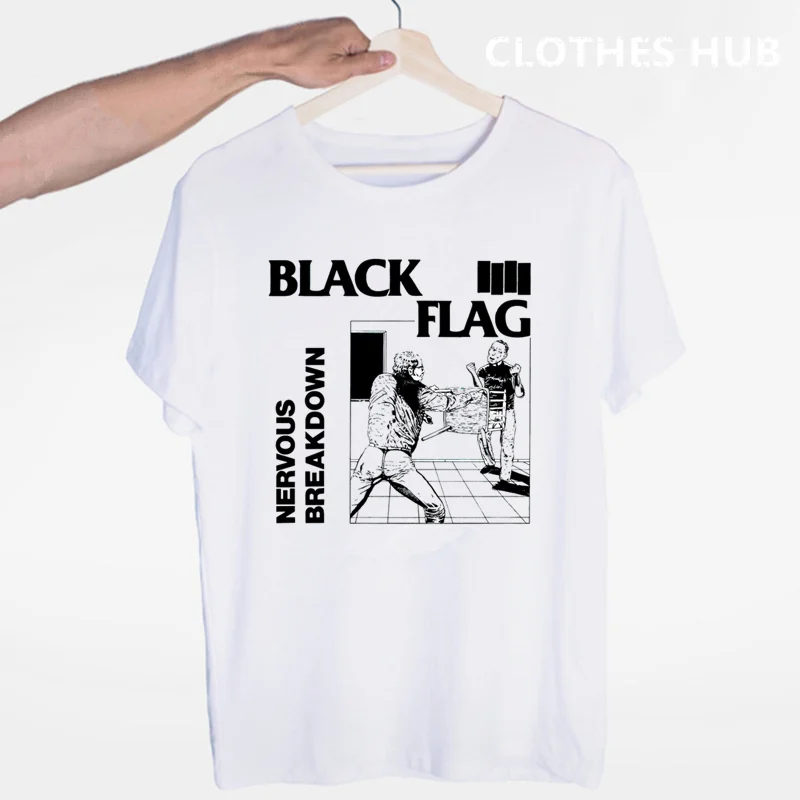 Black Flag T-shirt Summer O-neck Short 
