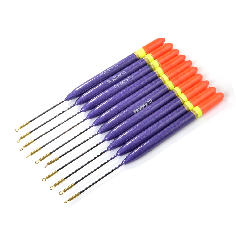 FISH KING 10pcs/lot Short Winter Fishing Float Set 3g 4g Mix Size Ice Fishing Bobber For Vertical Buoy Light Stick Accessories