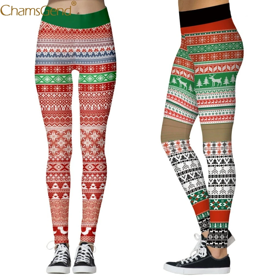 christmas gym leggings