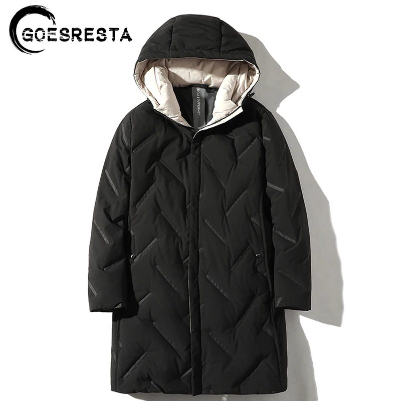 

GOESRESTA Brand New Men's Jacket Down Jacket 80% White Duck Down Winter Wild Warm Fashion Casual Ultra Light Down Jacket Men
