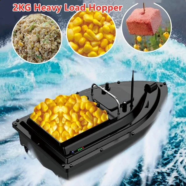 500M High-Speed Dual-Motor RC Bait Boat GPS Location Auto Return Fixed Speed Cruise 2KG Heavy Load Night Light RC Fishing Boat 3