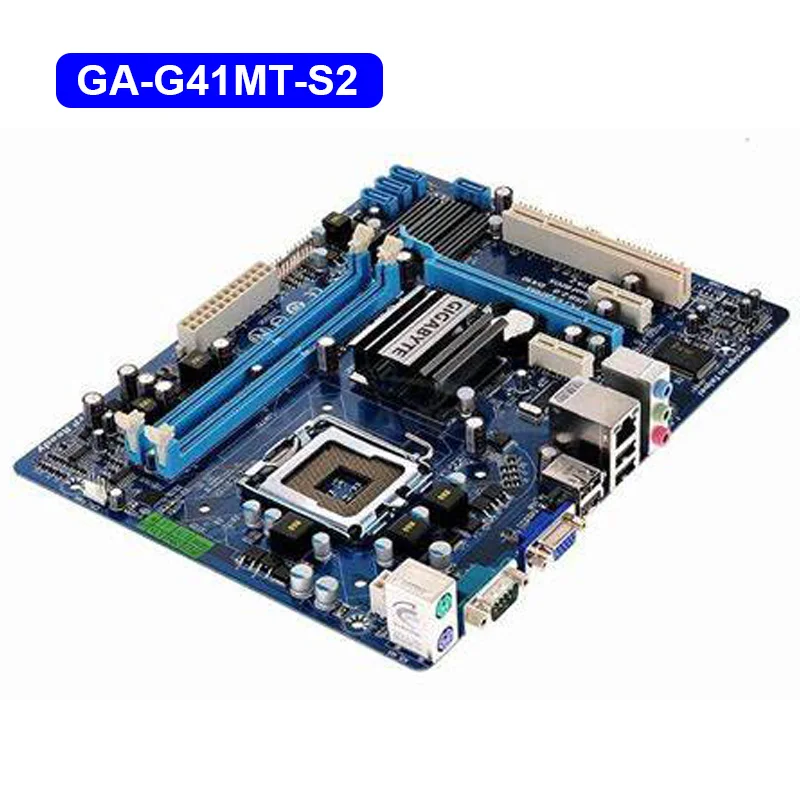 GIGABYTE GA-G41MT-S2 настольная материнская плата G41 Socket LGA 775 для Core 2 DDR3 8G Micro ATX оригинальная восстановленная G41MT-S2 материнская плата