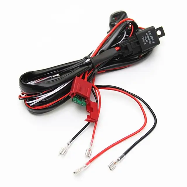 Auto Arbeit Licht Schalter Motorrad Kabelbaum Für Auto Boot Lkw 16awg 300w  12v 40a Kabel Relais