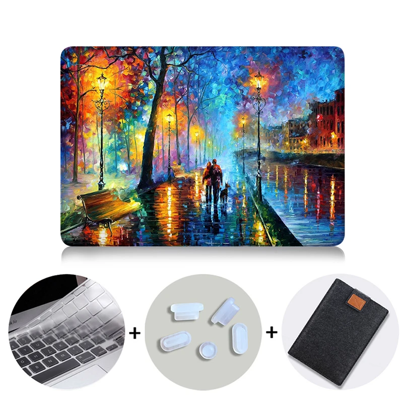 MB15 Природа Масляной Живописи Прозрачный Кристалл Для Apple Mac Macbook Pro 15 Крышка случая Macbook Pro 13 15 Дюймов С Retina Display A1502 - Цвет: MB15