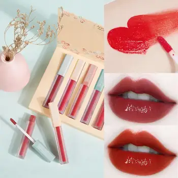 

A'ERVEAL Lipstick Cosmetics Lip Gloss Lip Glaze Moisturizing Velvet Lasting Matte Waterproof Sexy Cup Mineral Oil Plumper Volume