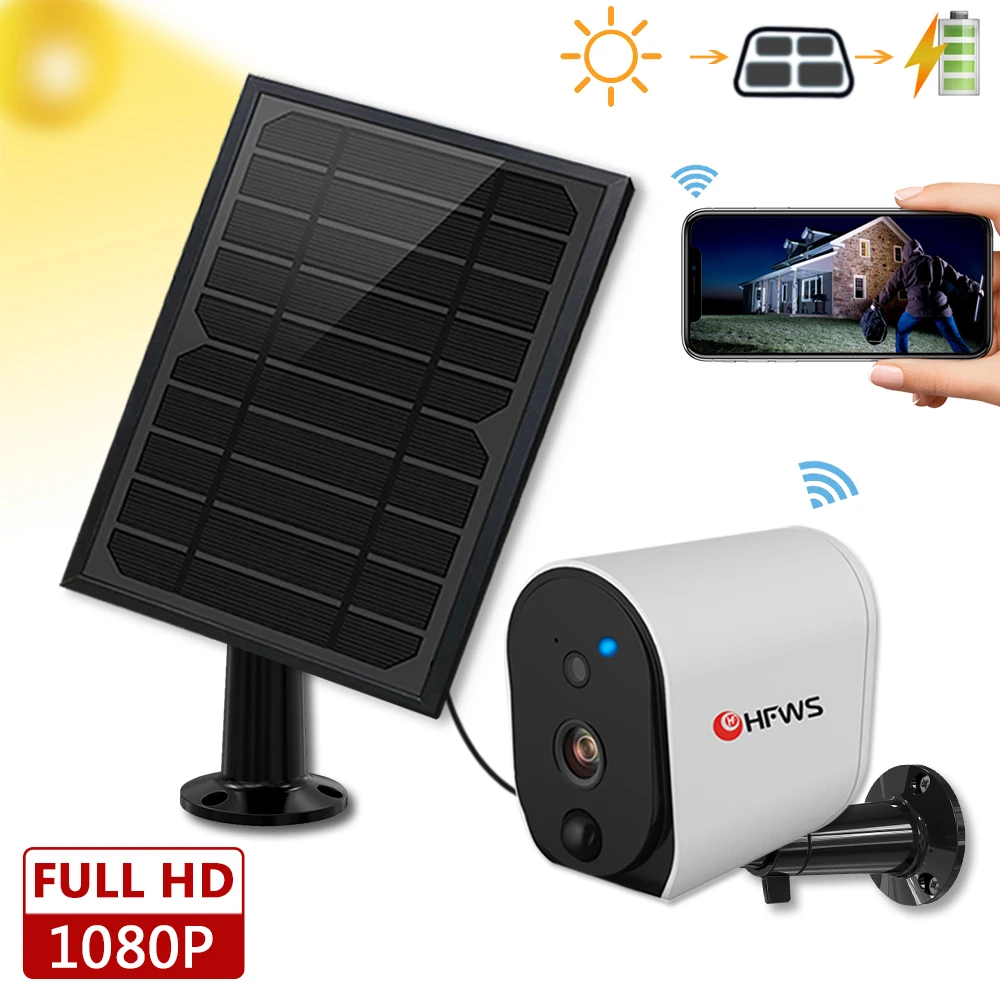 Солнечная камера hfwvision видеонаблюдения Cctv beveiligings Wi Fi exterieur san...ip камера|Камеры
