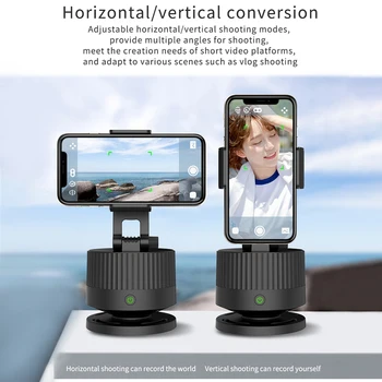 

Gimbal Stabilizer Live Broadcast 360 Degree Rotation AI Composition Home Blogger Photography Auto Face Tracking Smart Hands Free