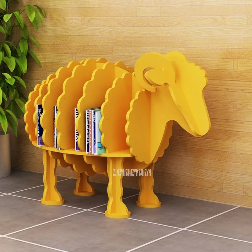 PROD 4001011157877 L Creative Sheep Bookshelf Shelf Animal Style Wood
Plastic Board Decoration Shelf Craft Landing Decoration Shop Kids
Furniture