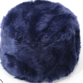 YOYOCORN Men's and women's winter hats, hooded head caps, Outdoor snow prevention fox fur plus velvet padded cold warm hat - Цвет: Синий