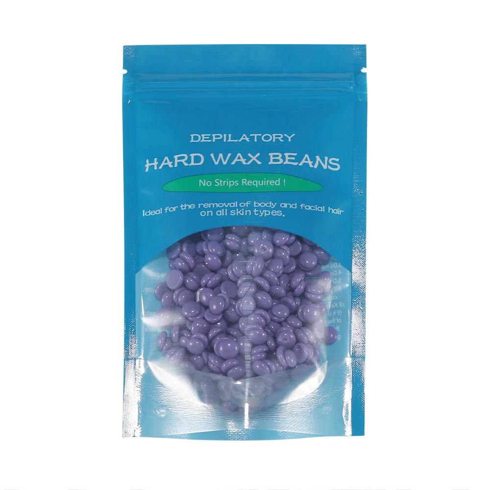 Lavender 10 ароматов 50 г/пакет для депиляции, твердый воск, бобы, гранулы, для воска, бикини, ног, рук, подмышек, удаление волос, бобы - Цвет: Lavender