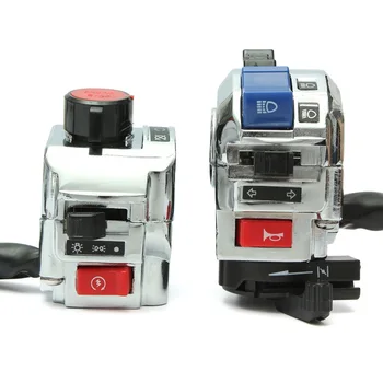 

Universal Motorcycle Handlebar Switch Control 1 Pair Motorbike Horn Turn Signal Light Start Control Switch